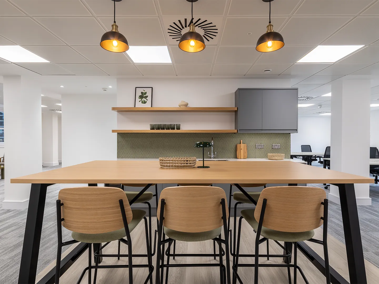 Kitchen and breakout area